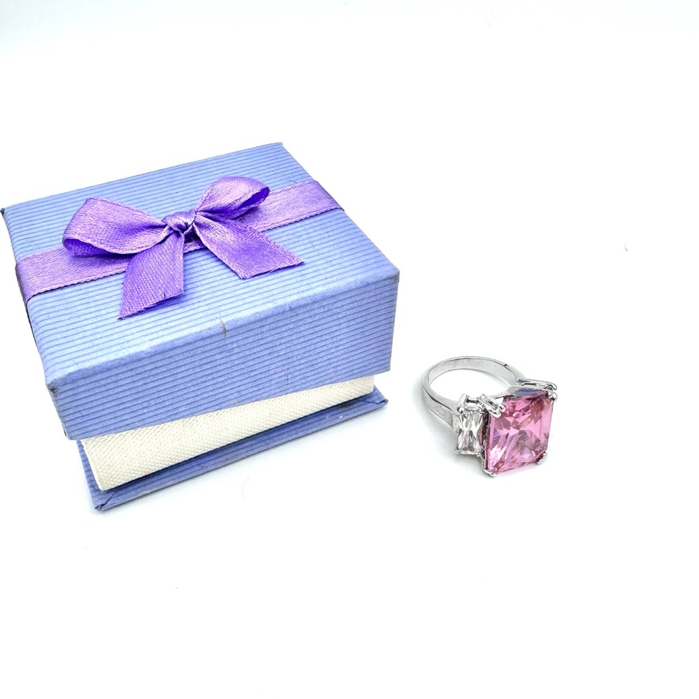 Pink Stone Ring in Box NWT
